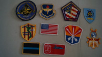 MILITARY CRESTS / BADGES (8 different)