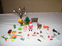 Playmobil Père-Noel et animaux de la forêt