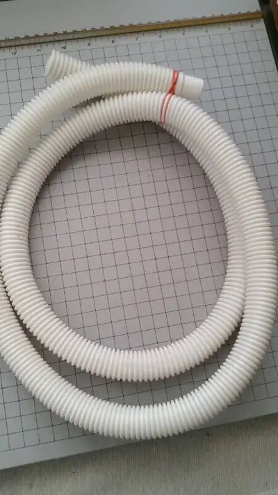 1. Drainage Hose (5.5' long); 2. INtake Hose with sink Faucet Valve attached; and 3. Agitator's FILT...