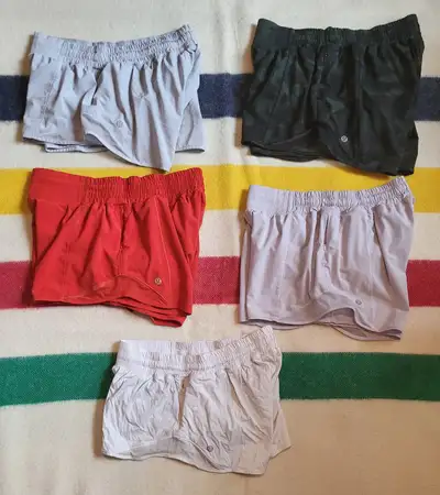 LULULEMON HOTTY HOT SHORT 5 PAIRS SIZES 8, View more