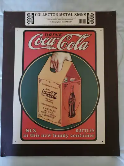 Miscellaneous Coca~Cola metal signs. Different sizes and eras., View more