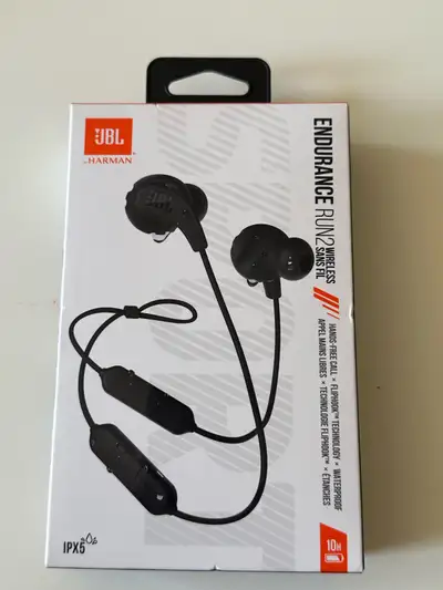 JBL Endurance Run 2 wireless earphones in black. , View more