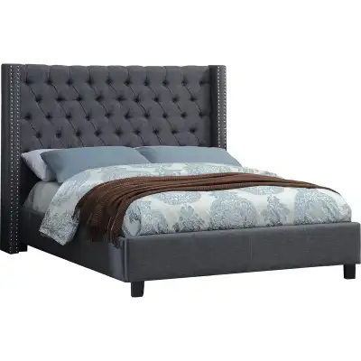 Upholstered Bed Frame - Queen Size, View more