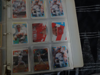 binder with 370 baseball stickers including silver foil sticker,