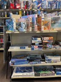 Hundreds of vintage hard to find plastic model airplanes
