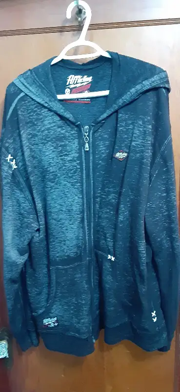 AFFLICTION ZIP UP HOODIE XXXL BLACK OR BLUE $35 each, View more