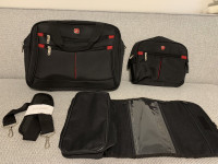 Brand new Swiss gear travel hand carry bag and toiletries bags