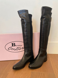 Browns Couture Black Leather Boots