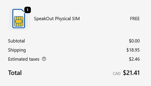 SIM for 7-11 SpeakOut , with LTE Cellular Data in Cell Phone Accessories in Oakville / Halton Region - Image 3
