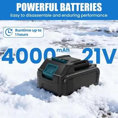 Electric Snow Blower, Cordless Snow Shovel, 26FT Throw, 9lb Ligh, View more
