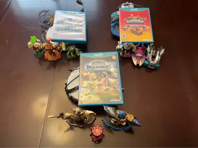 3 NINTENDO Wii U GAMES, SKYLANDERS, View more