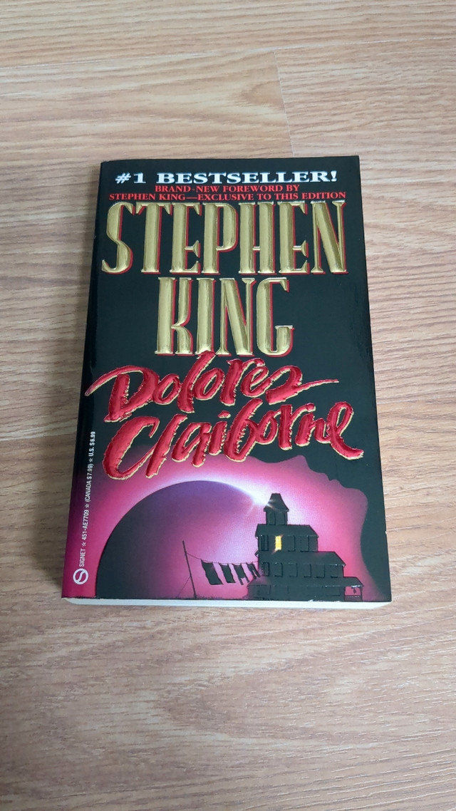 Stephen King Dolores Claiborne 1993  in Fiction in Bedford