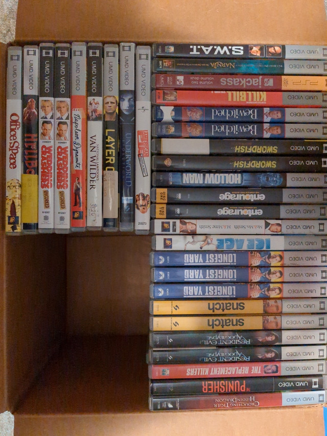 PSP UMD Movies (and 3 games) in Sony PSP & Vita in Winnipeg