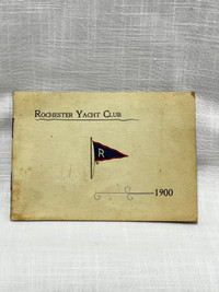 Original 1900 Rochester Yacht Club antique 24 page booklet
