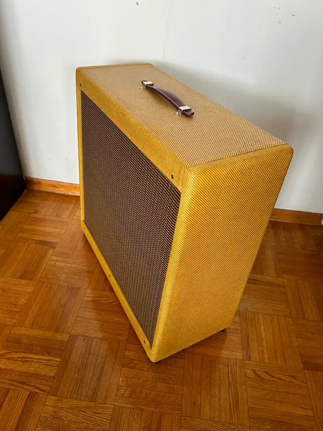Tweed 4x10 Guitar Cabinet Jensen P10R Bell Cover Clydesdale Case in Amps & Pedals in Mississauga / Peel Region - Image 9