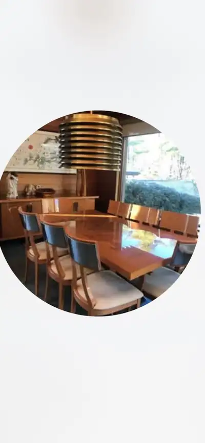 Italian high-end brand dining table and cabinet, View more