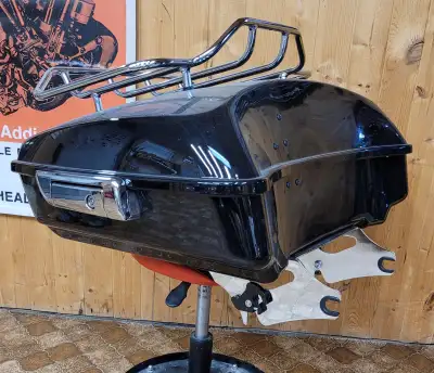Detachable Chopped Tour Pack for 2020-2023 Harley Davidson Street Glide - Road Glide Vivid Black, ch...