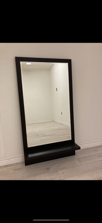 Wood framed believed mirror - new 
