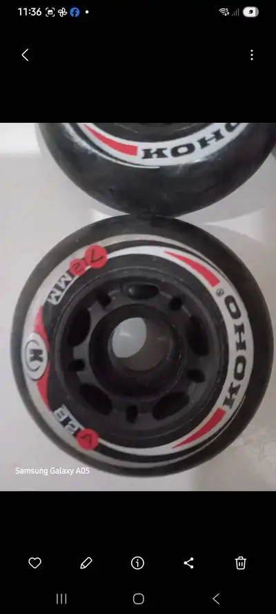 Koho 72mm 82A Rollerblade wheels, View more