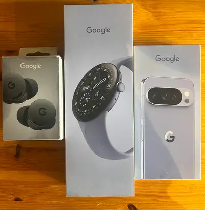 Google Pixel 10 Pro + Pixel Watch 4 + Pixel Buds 2a (New), View more