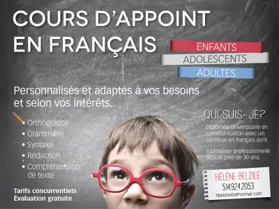 Cours d'été en français (primaire et secondaire), Voir plus