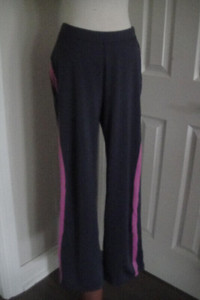 Women ATHLETIC WORKS Gray Stretch Exercise Walk Pant, size L