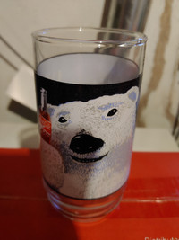 8 Vintage C.O.K.E Polar bear glasses
