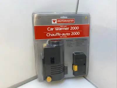 Canadian Tire MotoMaster Car Warmer 2000 30-3402-4 with timer NEW SEALED