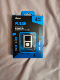 Brand new Borne Pulse 4GB Clip mp3 player