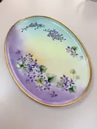 Antique M Z Austria Hand Painted Porcelain Tray