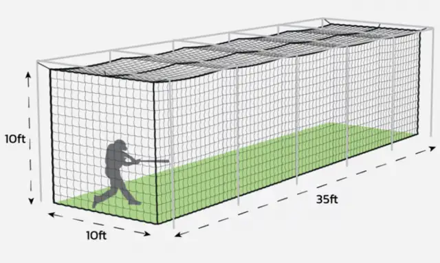 Backyard Baseball Batting Cage Kit - 10x10x35' in Baseball & Softball in Leamington - Image 2