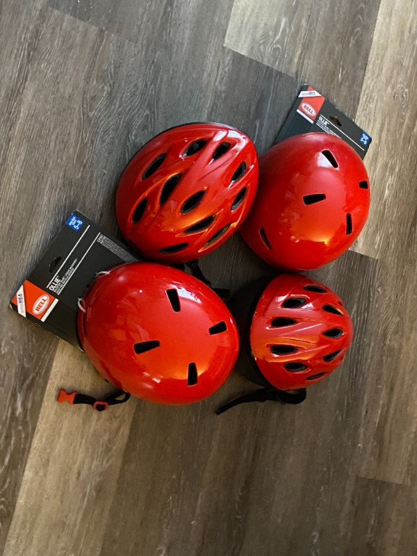 4 Bicycle Helmets for younger kids Cheap 10 each Clothing, Shoes