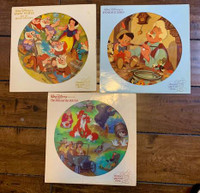 Rare Walt Disney Picture Disc Lot : Pinocchio Snow White