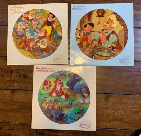 Rare Walt Disney Picture Disc Lot : Pinocchio Snow White in Arts & Collectibles in Burnaby/New Westminster