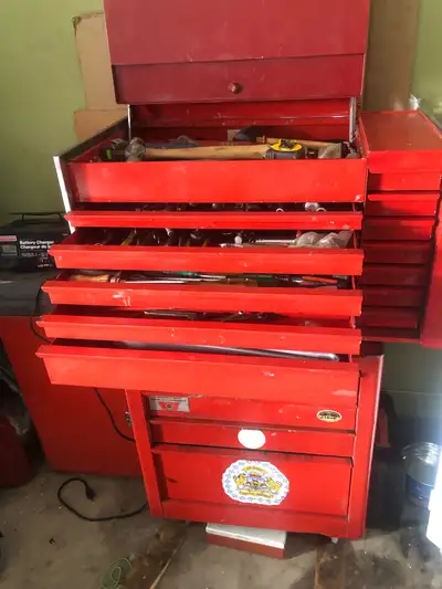 tool box and tools for sale, View more