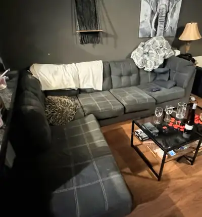 Used 2-piece sectional couch, View more