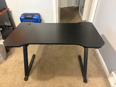 Free delivery used Black gaming desk, View more