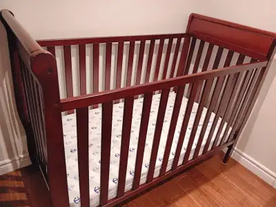 Baby crib with mattress, View more