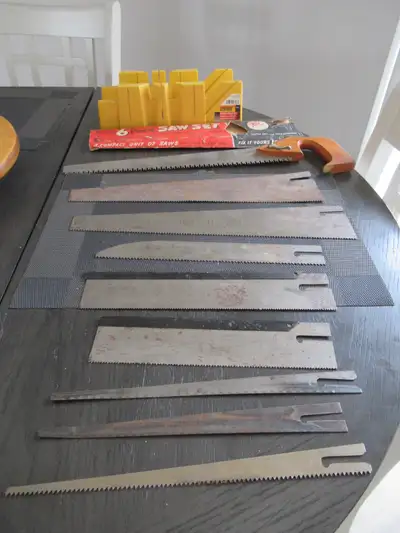 Vintage Saw, Interchangeable Blades, Made in Germany & Miter Box, View more