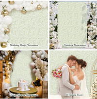 Flower Wall Panel Decor 24 Packs 12 x 16 inches