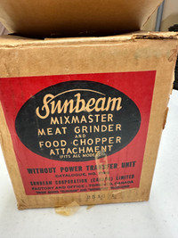 SUNBEAM MIXMASTER  MEAT GRINDER 