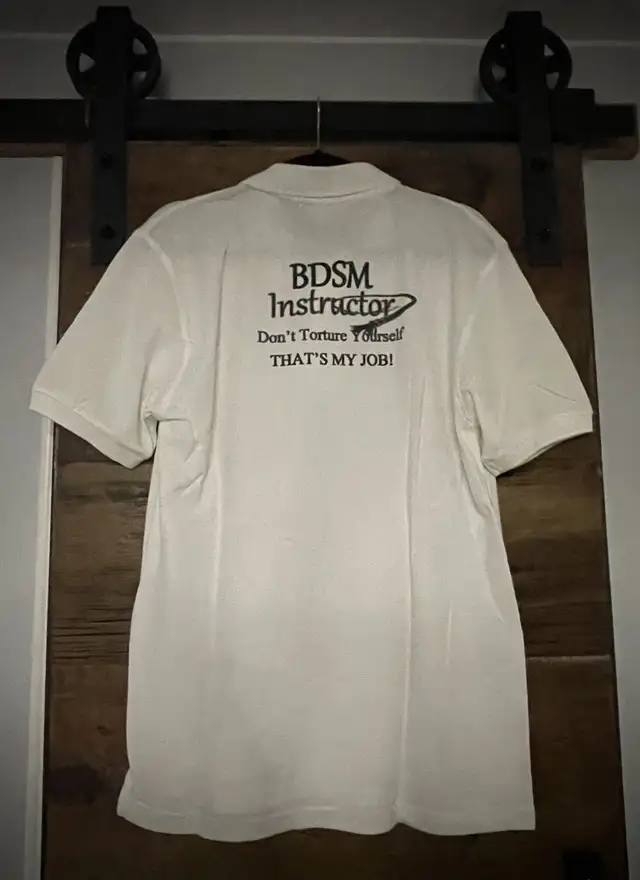 Bondage Instructor T-shirt - Golf Shirt • Medium in Other in Kitchener / Waterloo - Image 4