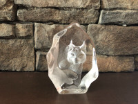 SCULPTURE - ETCHED & CARVED GLASS