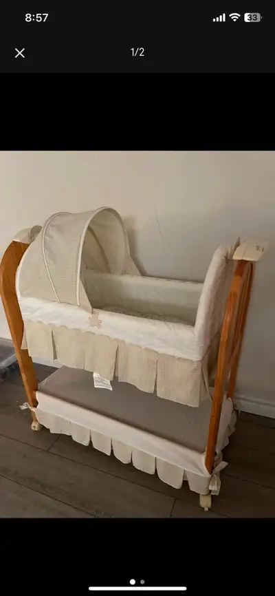 Eddie Bauer swinging crib, View more