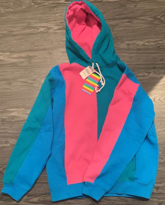 Teddy Fresh Colorblock Bubble Gum Hoodie Sz large Heavyweight in Other in City of Toronto