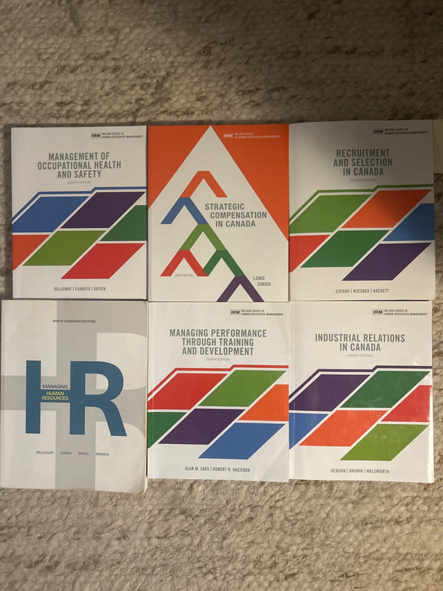 HR Management Textbooks - 6 total books in Textbooks in City of Toronto