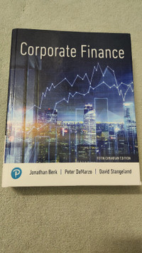 Corporate Finance Textbook For Sale