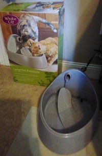 Whisker City water fountain and Catit water fountain
