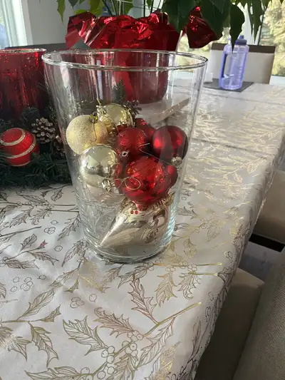 Large Glass Cylinder & decorations, View more