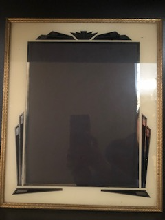 Vintage 1920/30s Art Deco Reverse Painted Photo Frames 10"x12", View more